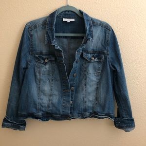 Maternity jean jacket